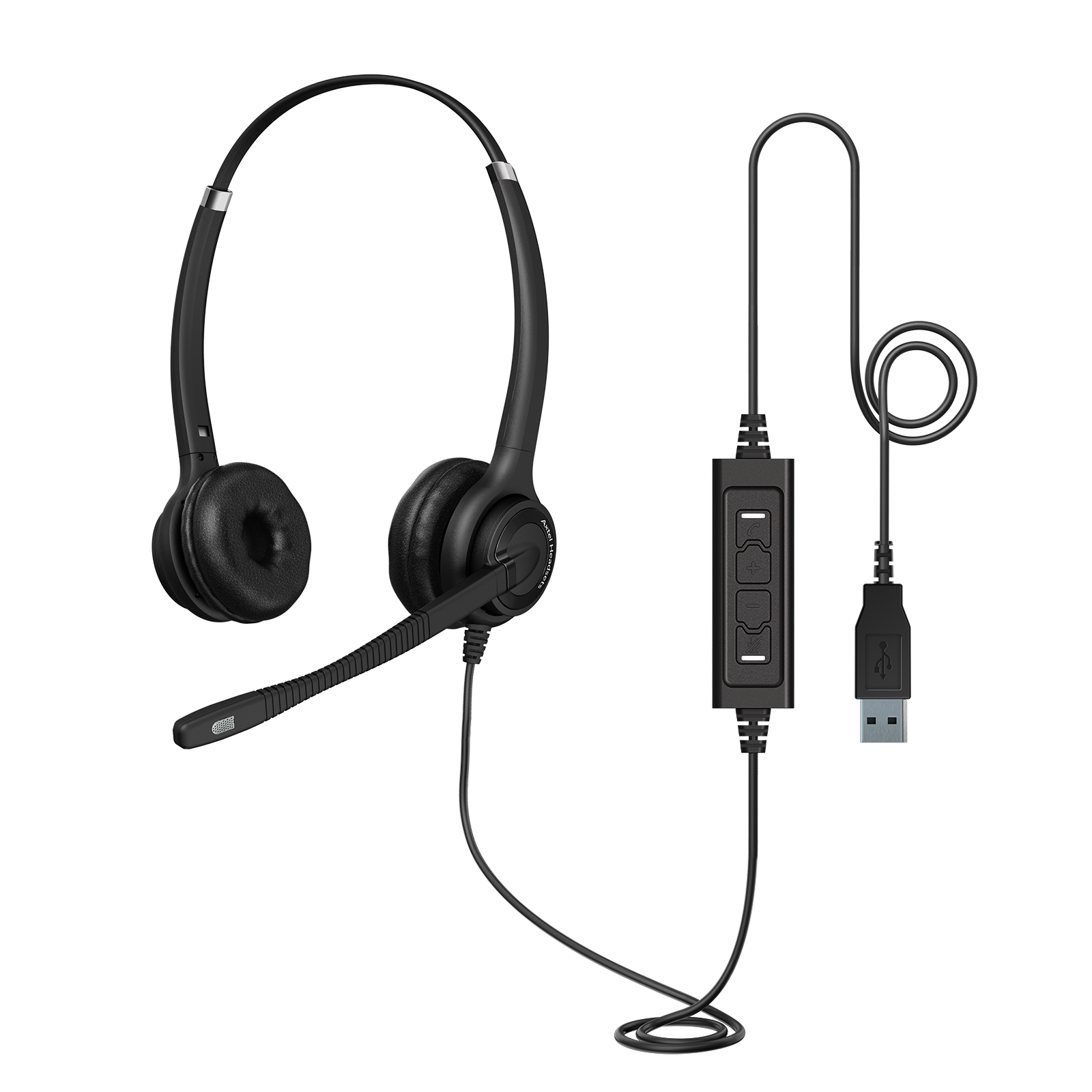 Axtel Elite HDvoice UC - Casque stéréo USB-A antibruit - AXH-EHDUCD