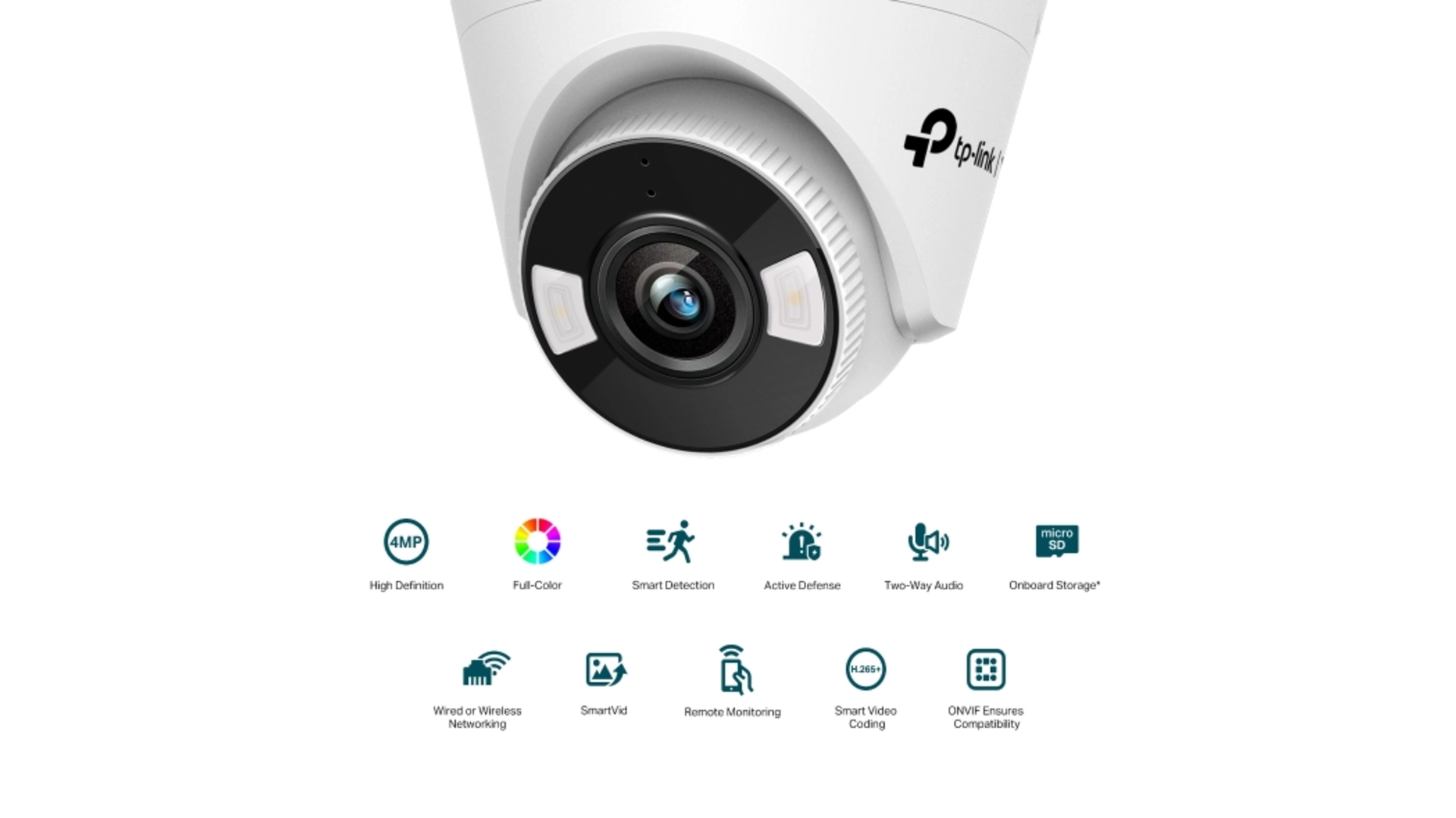 TP-Link C440-W-4MM - Caméra Turret WiFi 4MP Full Color IA Audio