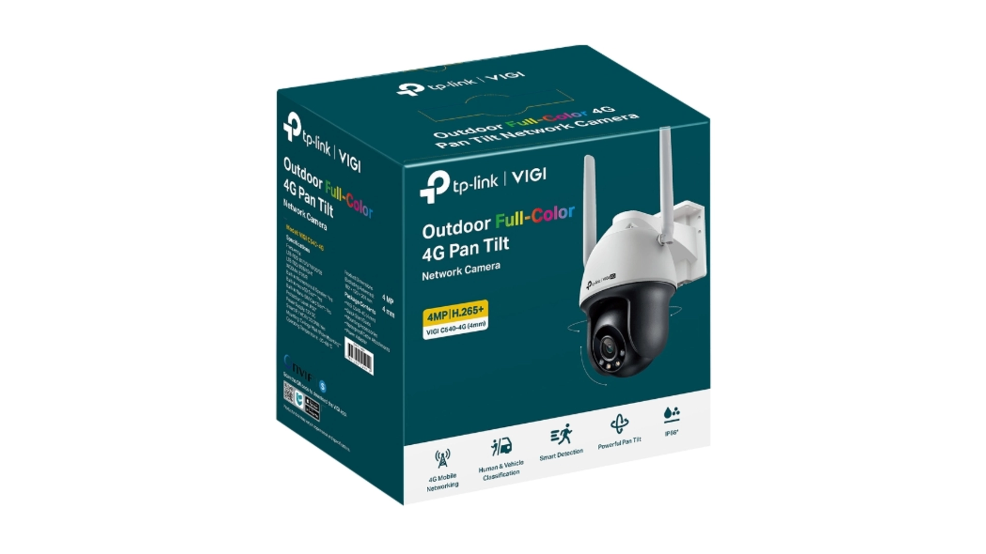 TP-Link C540-4G-4MM - Caméra Pan/Tilt 4MP Full Color 4G IR IP66