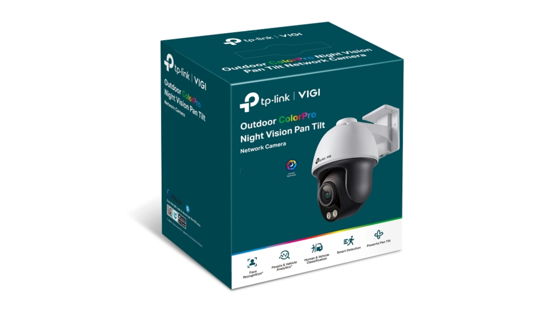 Caméra IP Pan/Tilt 4MP ColorPro IR IP66 - Surveillance Extérieure IA
