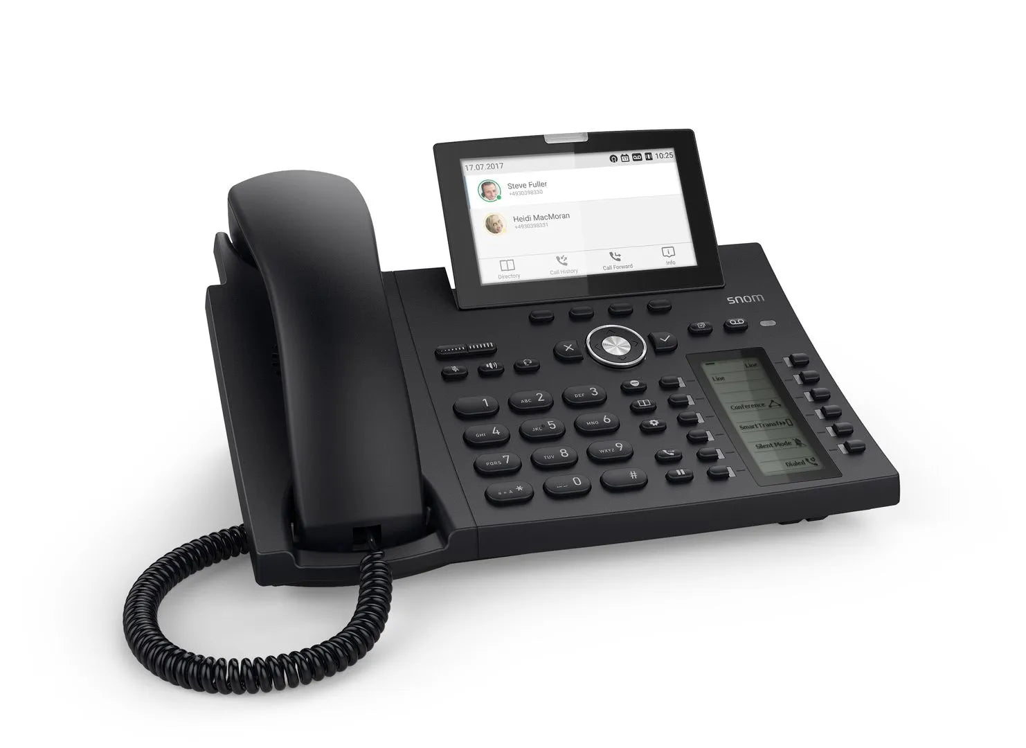 Snom D385 - Téléphone IP 12 SIP PoE écran couleur 4,3 pouces 2 ports Gigabit