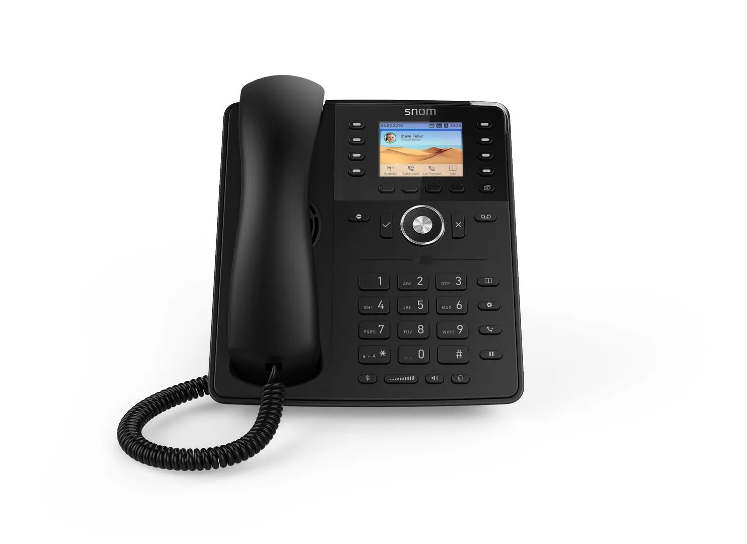 Snom D735 - Téléphone IP 12 comptes SIP, PoE, écran couleur et 8 touches programmables