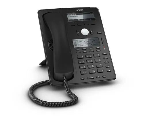 Snom D745 - Téléphone IP 12 comptes SIP PoE écran monochrome avec mains-libres