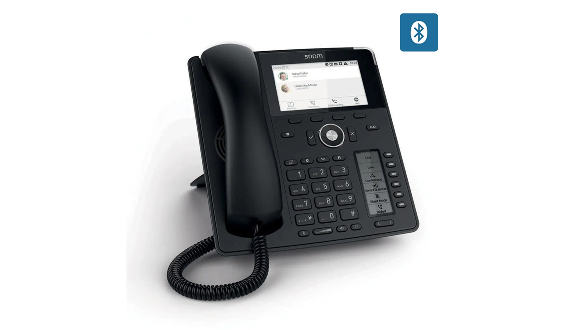 Snom D785 - Téléphone IP 12 comptes SIP, PoE, écran couleur, Bluetooth