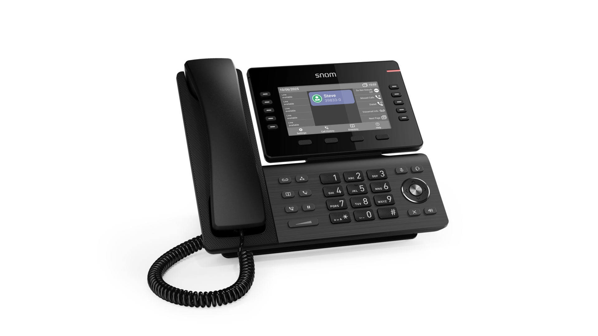 Snom D815WB - Téléphone IP écran couleur 5' PoE WiFi 12 comptes SIP 43 touches