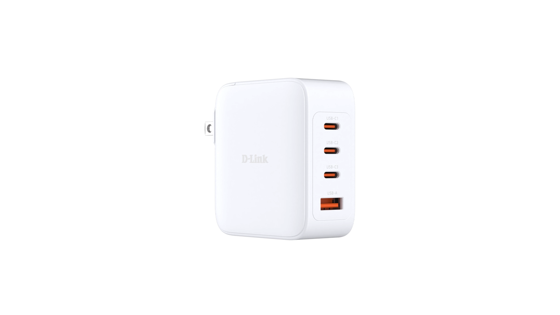 D-Link DCF-141/E - Chargeur GaN 140W, 3 ports USB-C et 1 port USB-A