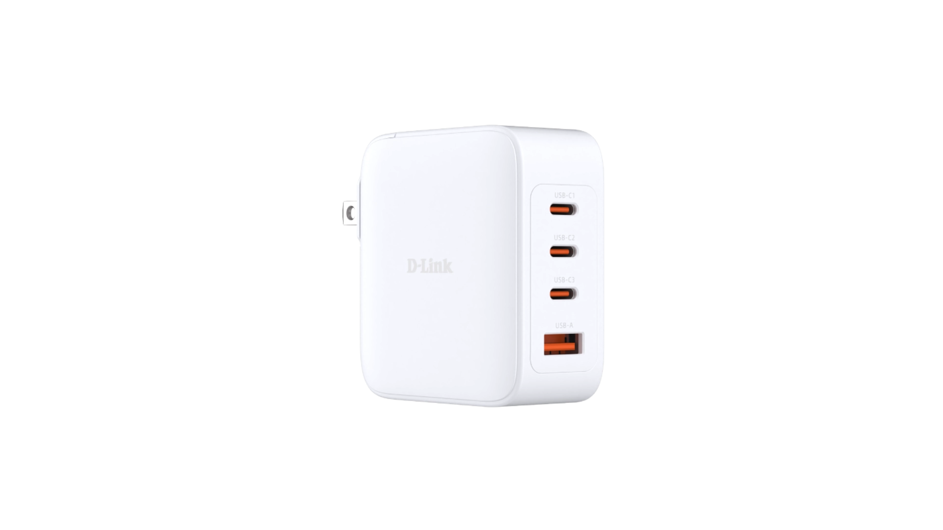 D-Link DCP-101/E - Chargeur GaN 100W 3 ports USB-C et 1 port USB-A