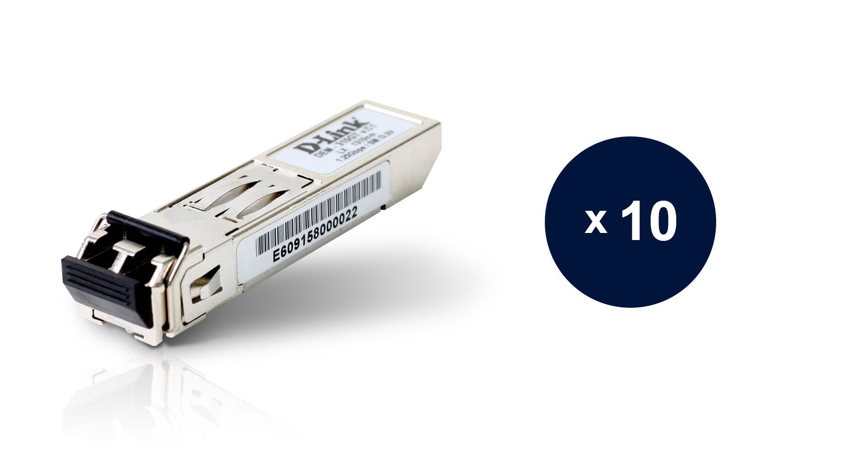 D-Link DEM-310GT/10 - Pack de 10 transceivers fibre monomode 1 GB duplex LC 10 km