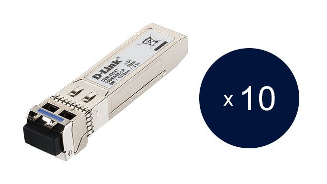 D-Link DEM-432XT/10 - Pack de 10 transceivers fibre monomode 10 Gb LC duplex 10 km