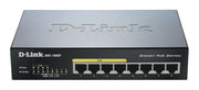 D-Link DGS-1008P - Switch 8 ports Gigabit RJ45 avec 4 ports PoE 68W