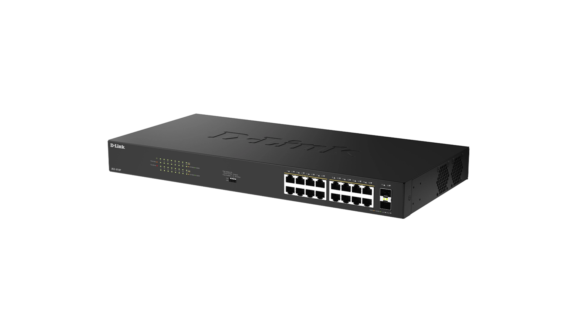D-Link DGS-1018P/E - Switch 16 ports Gigabit PoE+ 240W avec 2 SFP