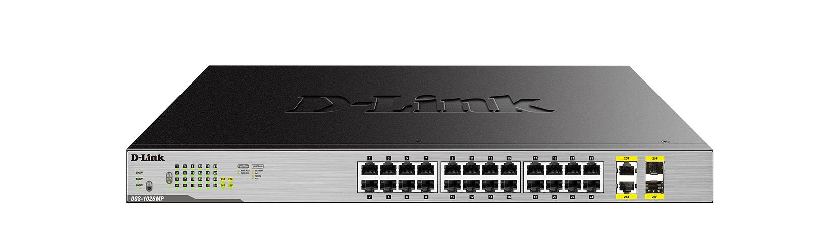 D-Link DGS-1026MP - Switch 24 ports Gigabit PoE+ et 2 SFP combo 370W