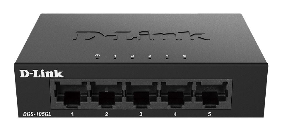 D-Link DGS-105GL/E - Switch 5 ports 10/100 boîtier métallique