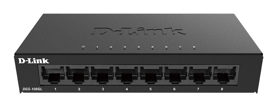 D-Link DGS-108GL/E - Switch métallique 8 ports 10/100/1000 Mbps
