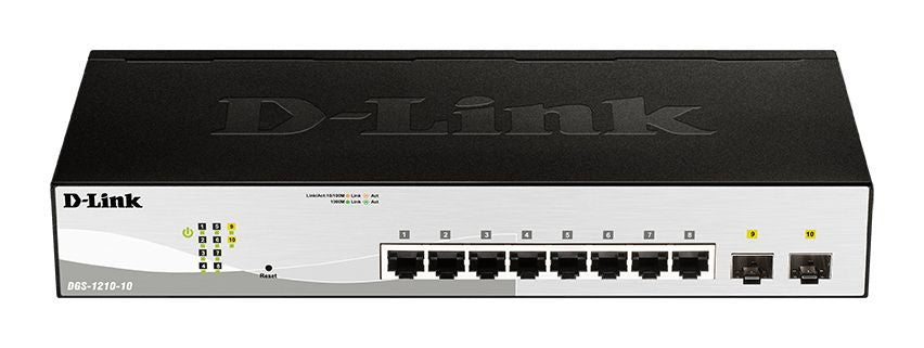 D-Link DGS-1210-10/E - Switch manageable 8 ports Gigabit + 2 SFP L2
