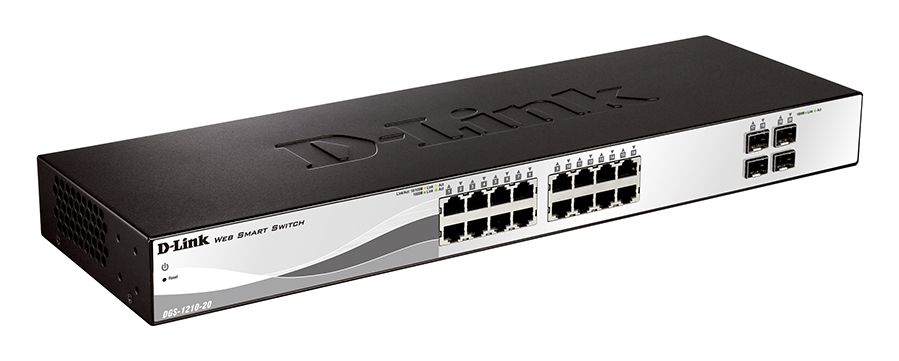 D-Link DGS-1210-20/E - Switch manageable L2 16 ports Gigabit + 4 SFP