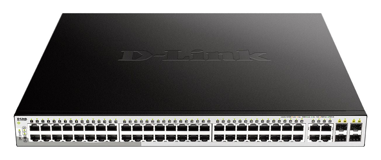 D-Link DGS-1210-52MP/E - Switch managé L2 48 ports PoE+ 4 SFP 1 Gb/s 370W