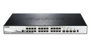 D-Link DGS-1510-28XMP/E - Switch 24 ports Gigabit + 4 SFP+ manageable L2/L2+ PoE 370W