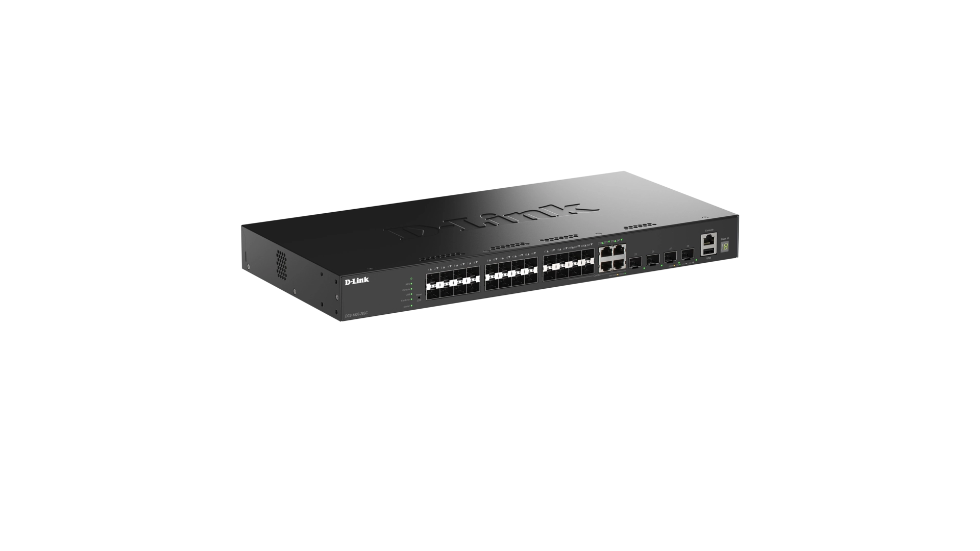 D-Link DGS-1530-28SC/E - Switch manageable L2+ 20 ports Gigabit SFP et 4 ports 10 GbE SFP+