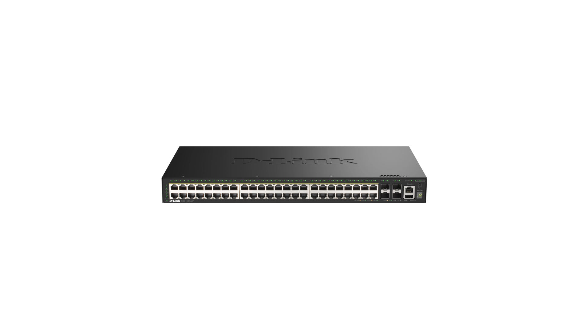 D-Link DGS-1530-52P/E - Switch L2+ manageable 48 ports Gigabit PoE+ 4 SFP+ 10 GbE