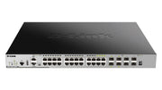 D-Link DGS-3630-28PC/SI/E - Switch L3 manageable 28 ports Gigabit PoE/PoE+ avec 4 ports 10GE SFP+