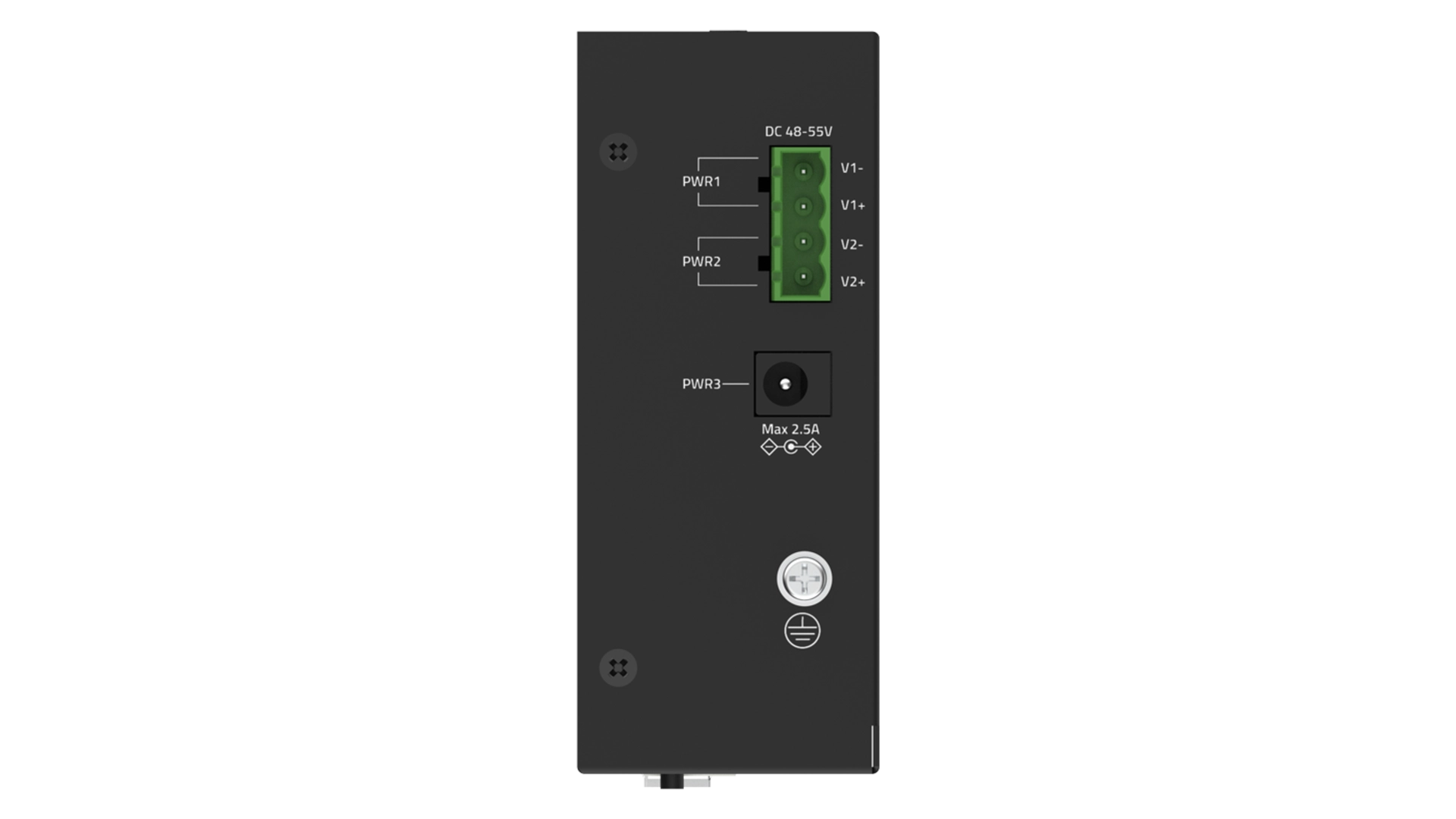 D-Link DIS-100G-06P - Switch industriel 4 ports Gigabit PoE+ 120W, 2 ports SFP, rail DIN