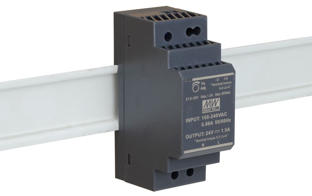 D-Link DIS-H30-24 - Alimentation 24W pour switch industriel format Rail-DIN