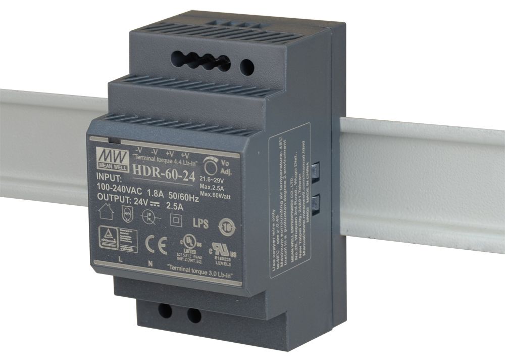 D-Link DIS-H60-24 - Alimentation 60W pour switch industriel format Rail-DIN