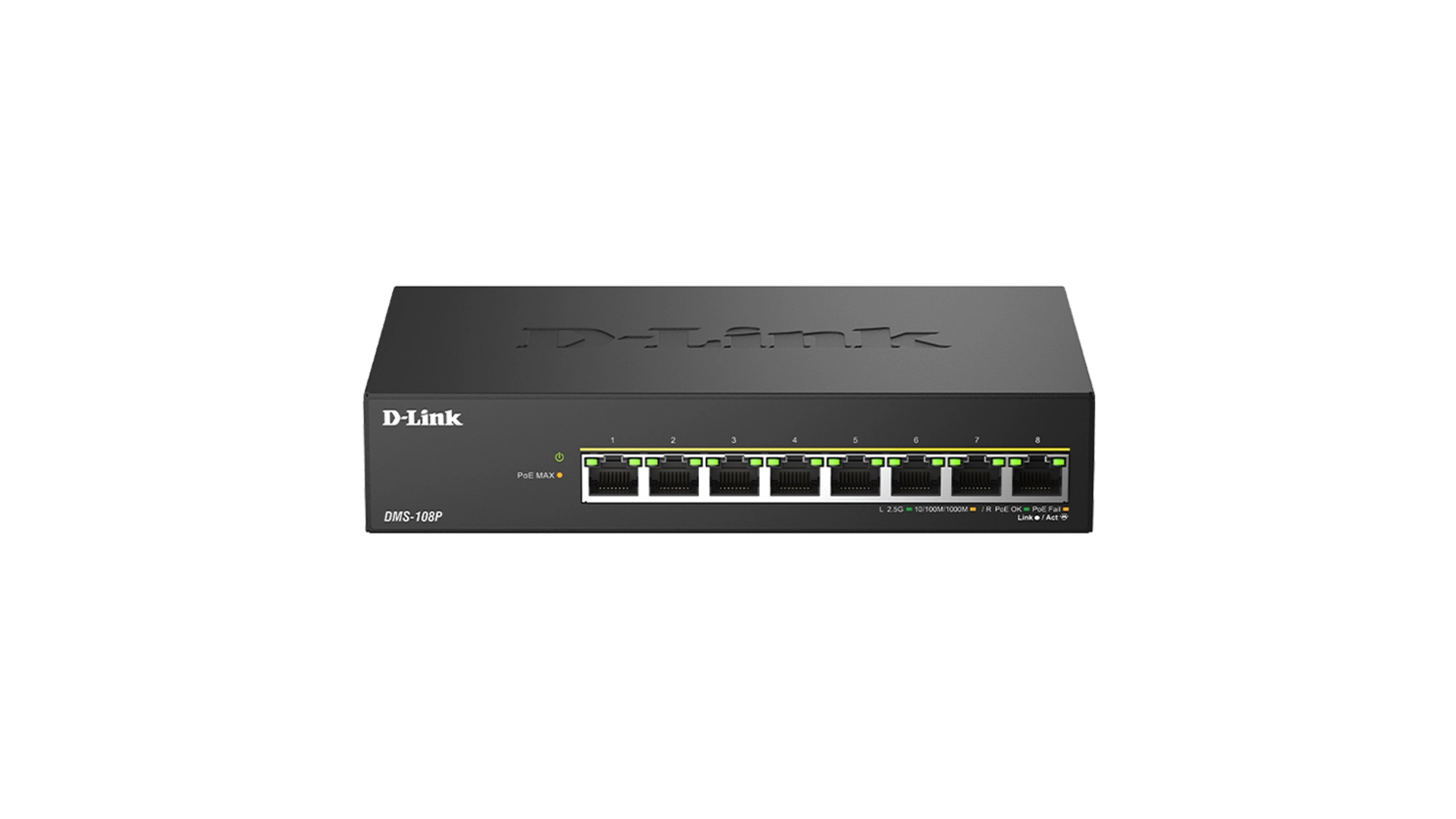 D-Link DMS-108P/E - Switch 8 ports multigigabit 2,5 Gbps PoE++ 230W