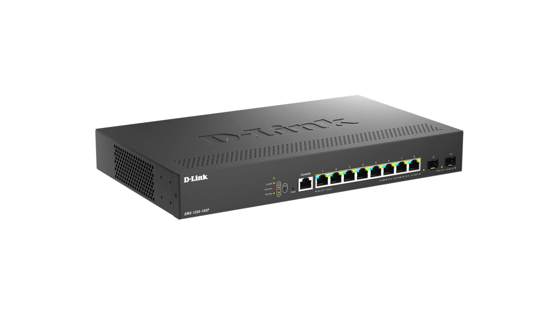 D-Link DMS-1250-10SP/E - Switch managé L2 8 ports 2,5 GB PoE/PoE+ 240W avec 2 SFP+