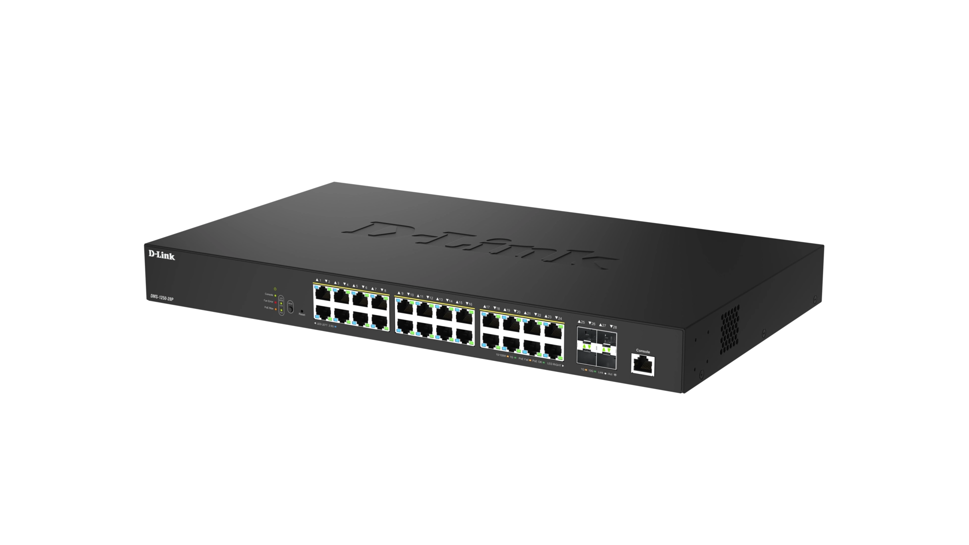 D-Link DMS-1250-28P/E - Switch L2+ manageable 24 ports 2,5 GbE PoE++ 4 SFP+ 10 GbE
