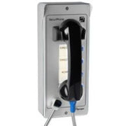 Depaepe SecurPhone - Téléphone urgence analogique 4 touches aluminium - PV004A