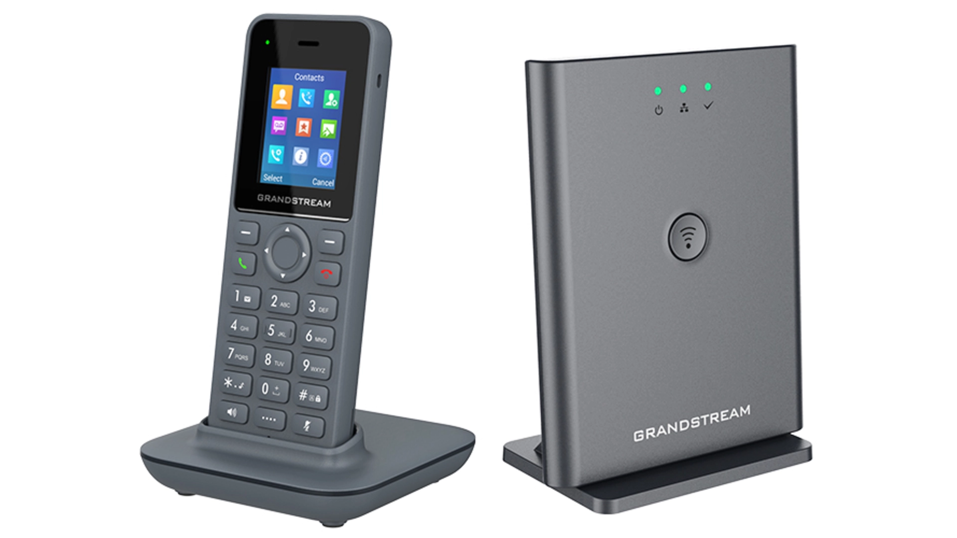 Grandstream Base DECT DP755 + Combine DP725 Combine + base, Écran Couleur