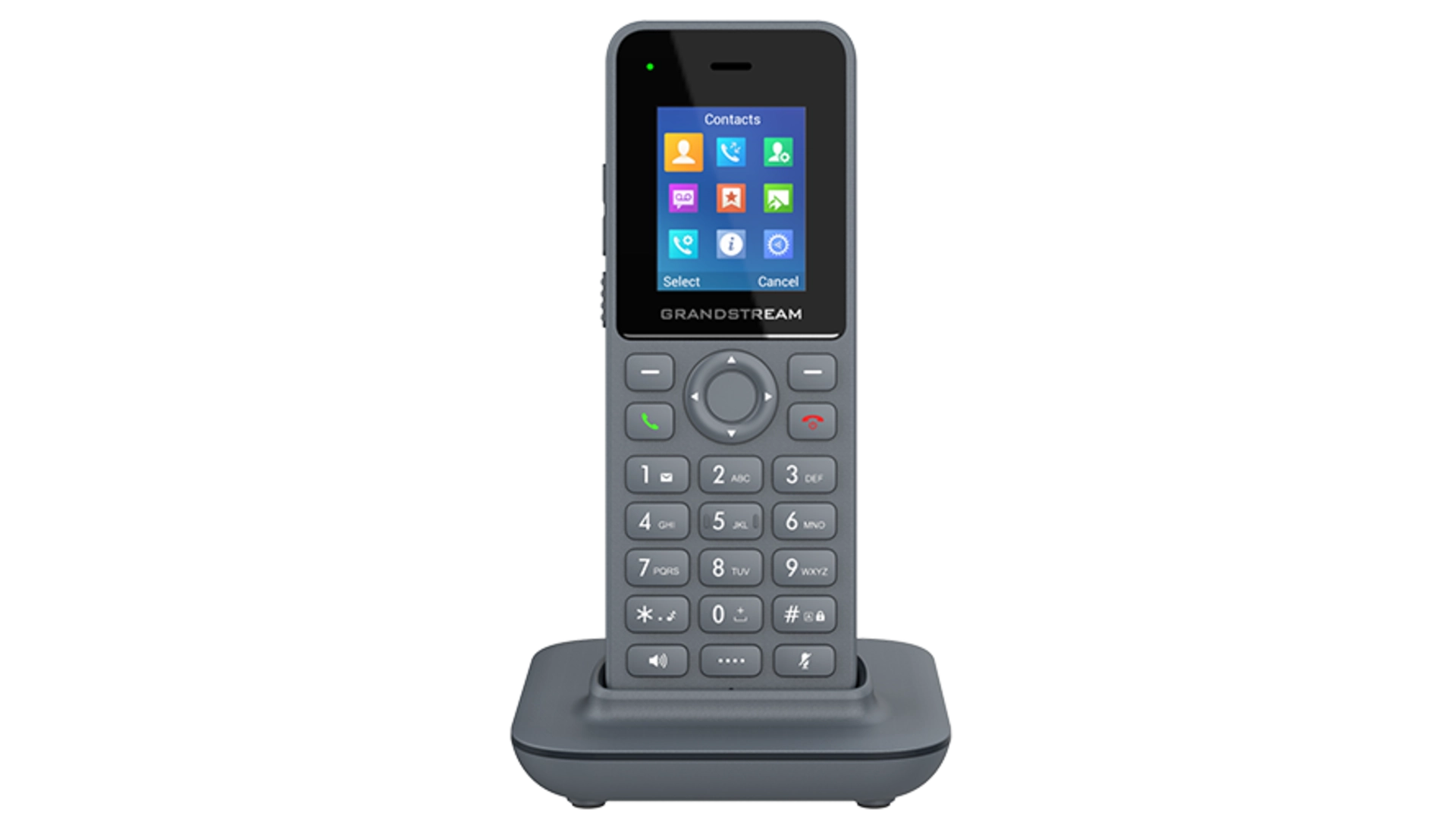 Grandstream DP725 Poste IP DECT - 20 Comptes SIP Lcd 1,8' Combine seul, Écran Couleur