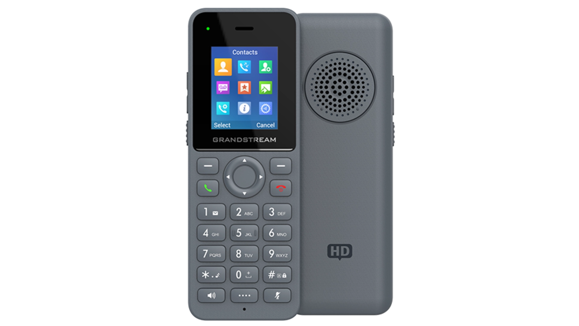 Grandstream DP725 Poste IP DECT - 20 Comptes SIP Lcd 1,8' Combine seul, Écran Couleur
