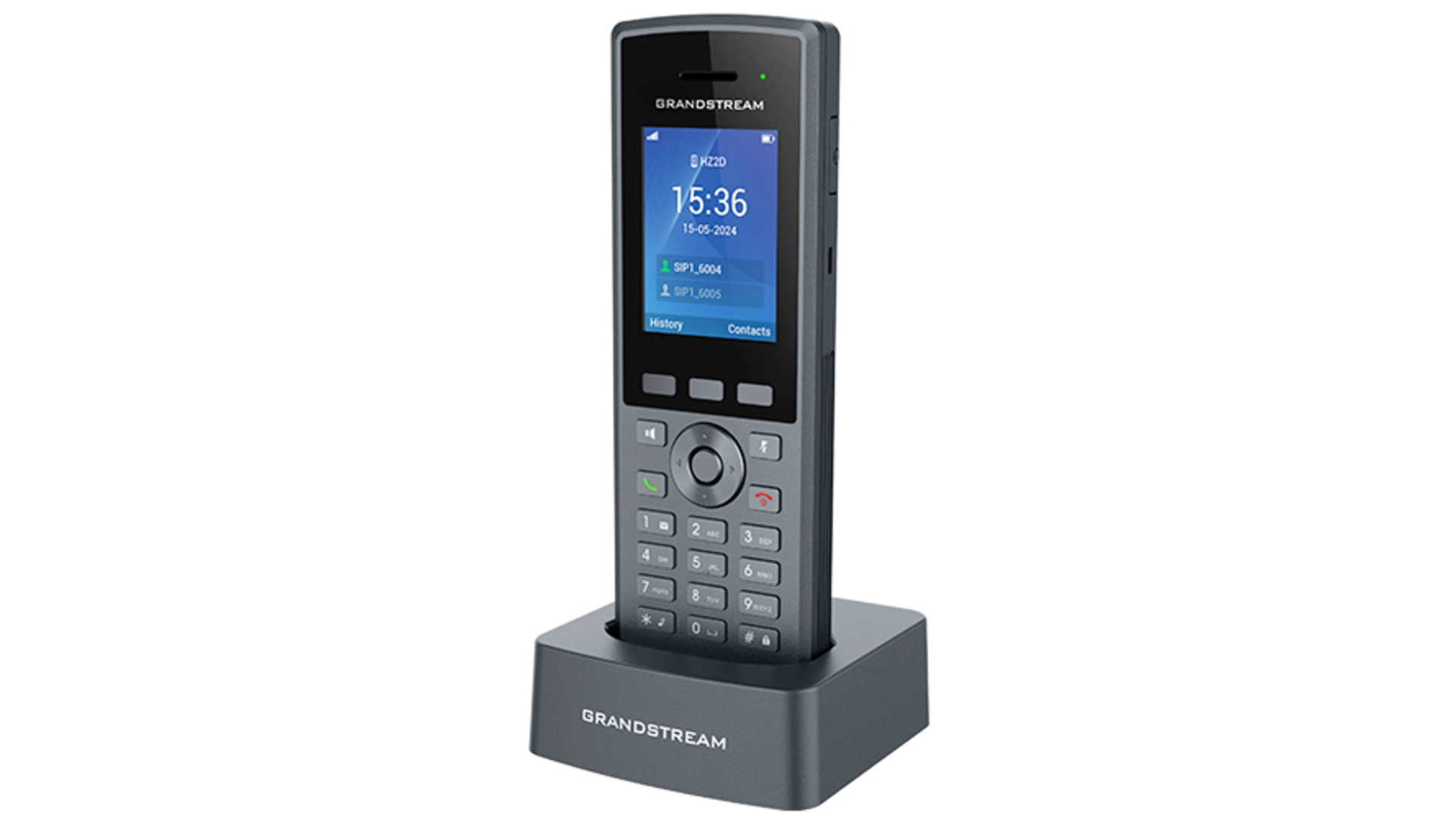 Grandstream DP735 Poste IP DECT Robuste IP67 20 SIP Ecran Couleur Combine seul, Écran Couleur