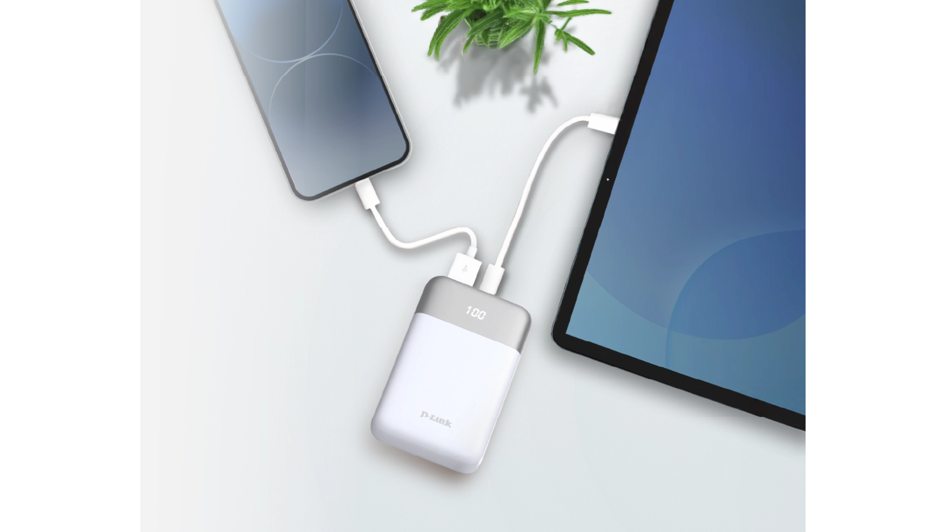 D-Link DPP-101 - Batterie externe 10 000 mAh USB-C 18W et USB-A 15W