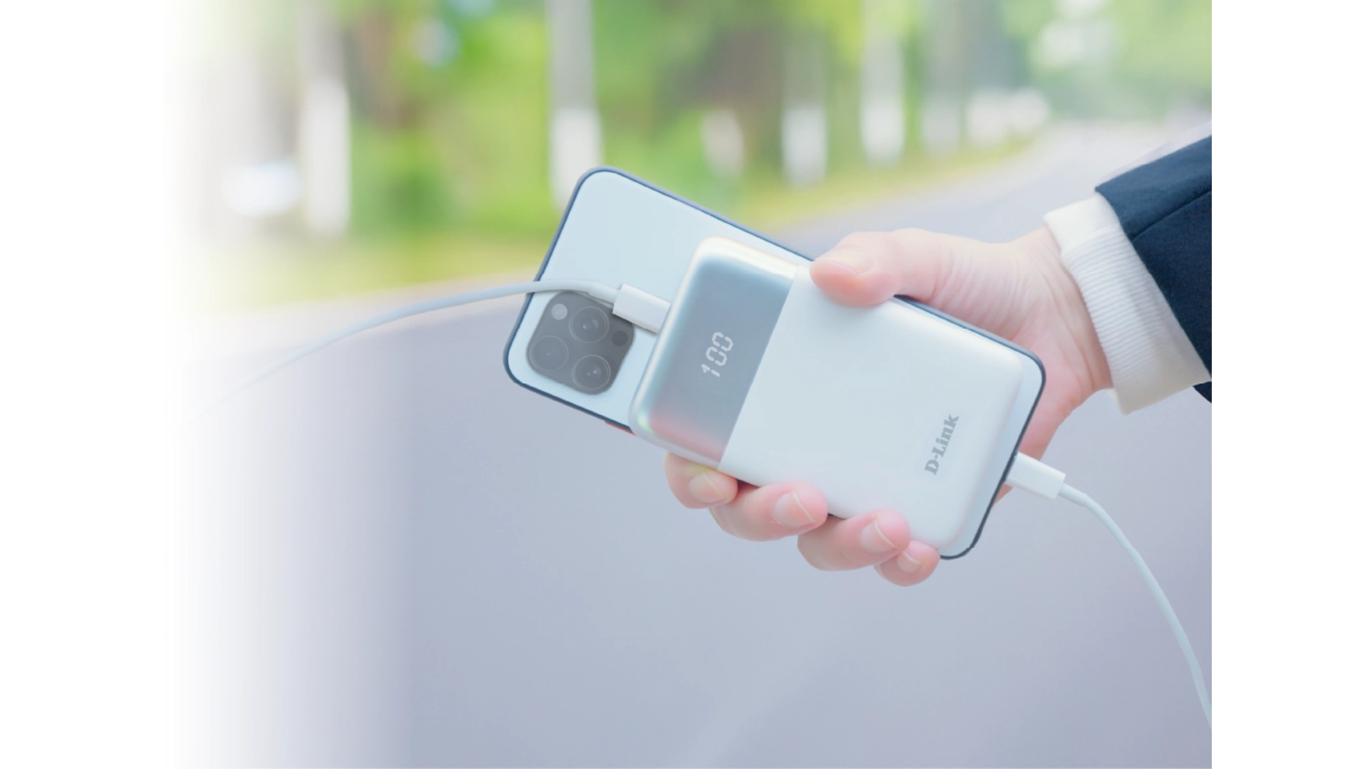 D-Link DPP-101 - Batterie externe 10 000 mAh USB-C 18W et USB-A 15W