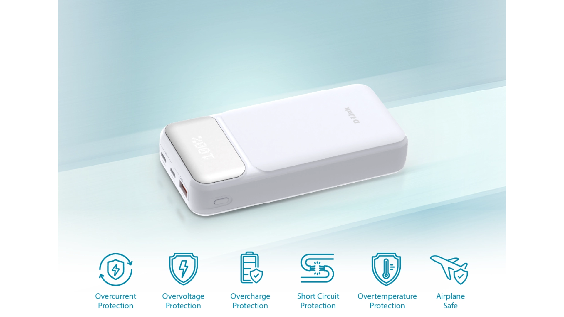 D-Link DPP-201 - Batterie externe 20 000 mAh 2 USB-C 65W et USB-A 22.5W