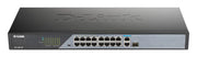 D-Link DSS-100E-18P - Switch PoE 16 ports 10/100 longue distance 250m, 1 uplink SFP