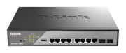 D-Link DSS-200G-10MPP/E - Switch manageable 8 ports PoE+ Gigabit, 2 SFP, 802.3bt 242W
