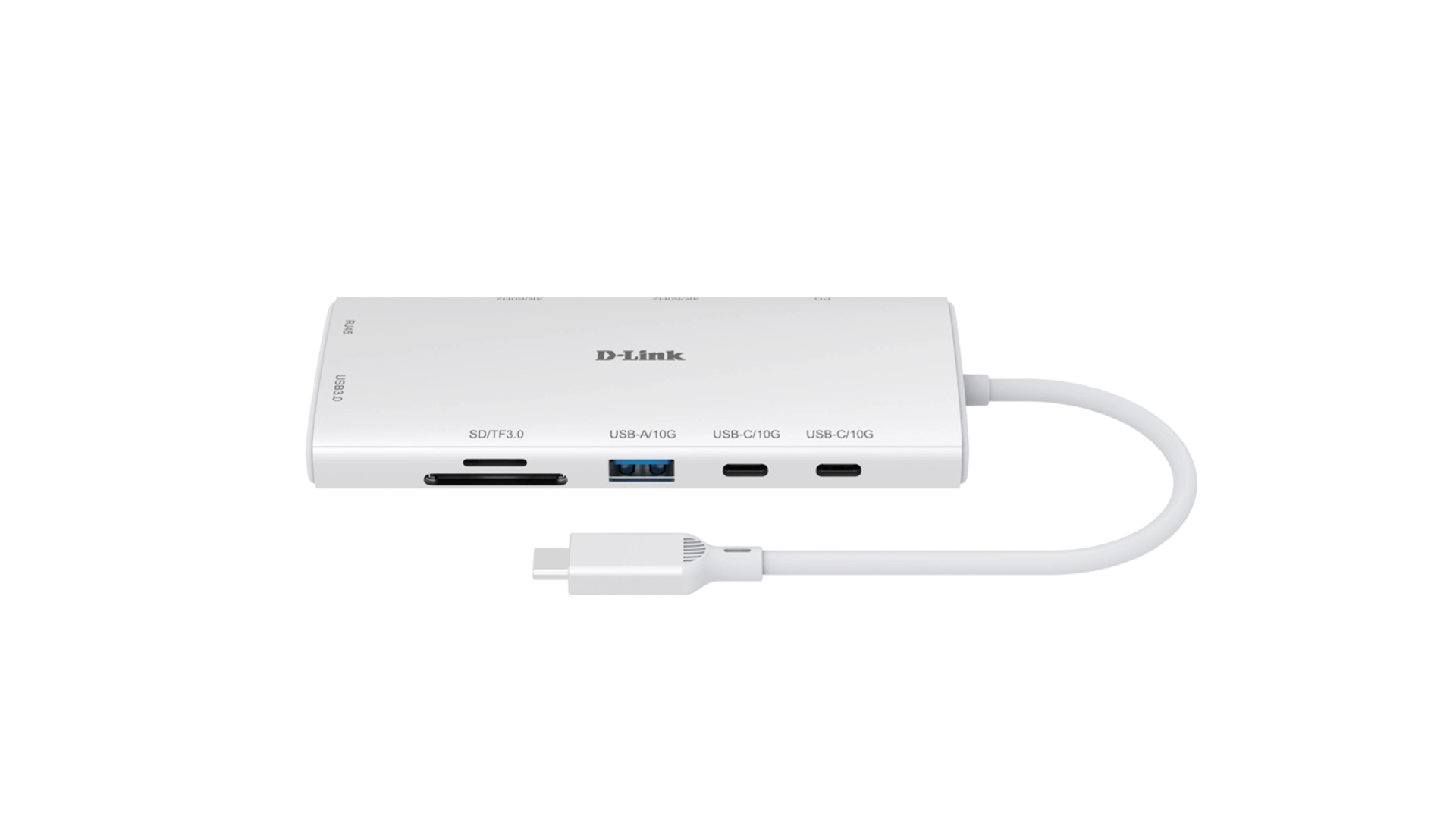 D-Link DUP-A01 - Hub USB-C 10-en-1 avec 2 HDMI 4K, 2 USB-C, USB-A, RJ45, lecteur SD et charge 100W