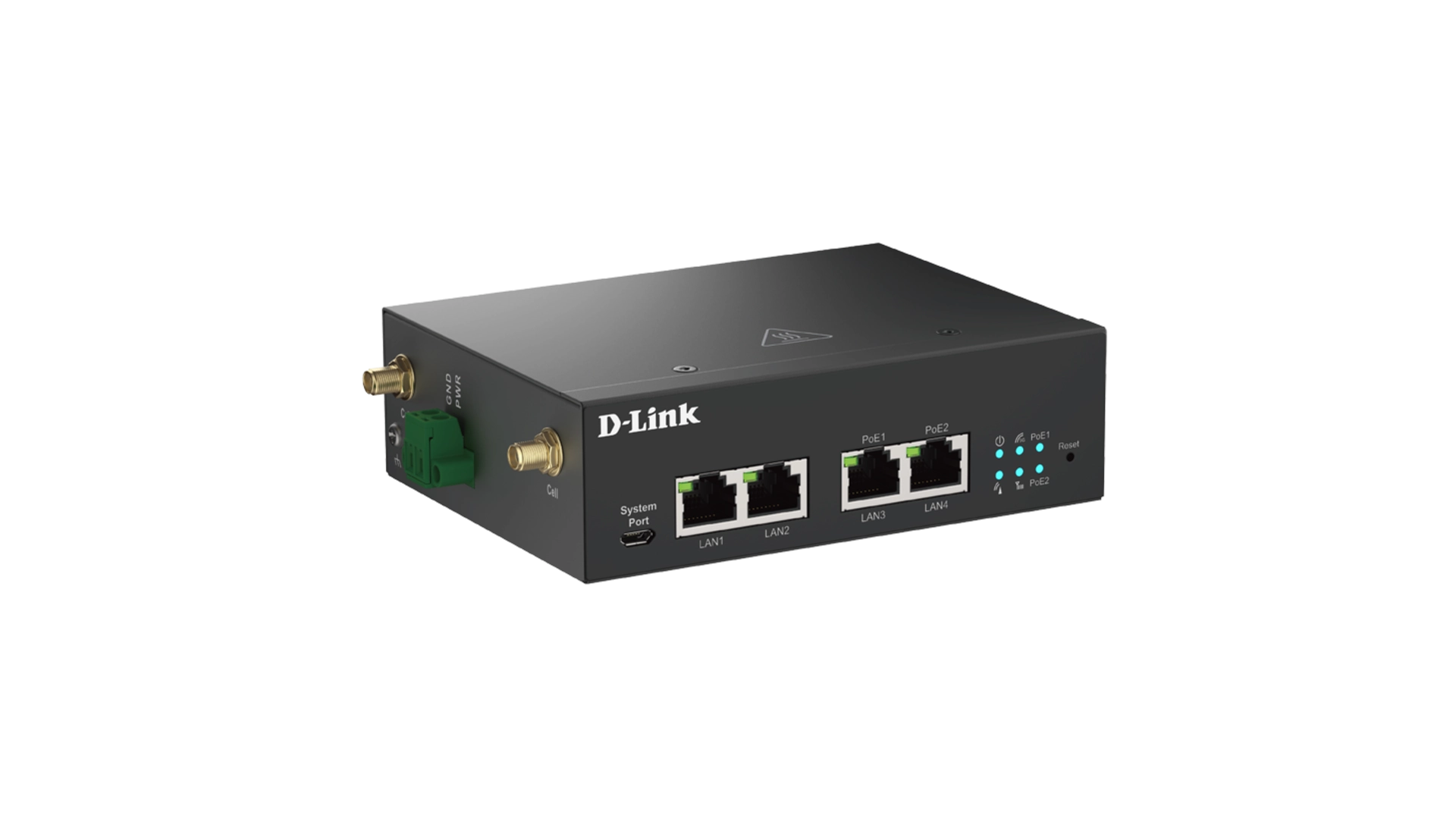 D-Link DWM-314-GP/E - Routeur M2M industriel LTE 4G Dual-Sim VPN 2 ports LAN PoE