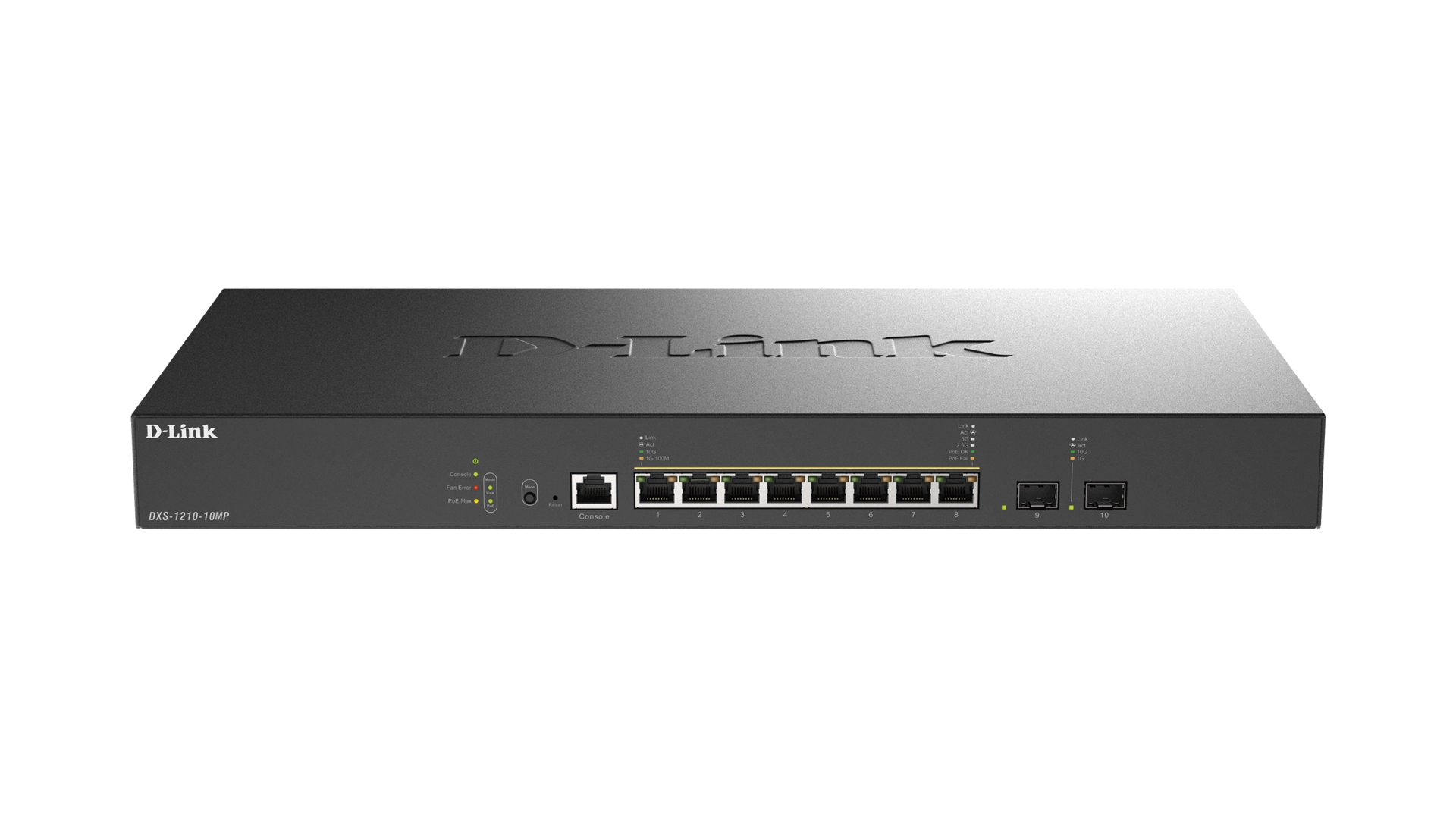 D-Link DXS-1210-10MP/E - Switch Smart L2+ 8 ports PoE++ 2 ports SFP+ 10GbE