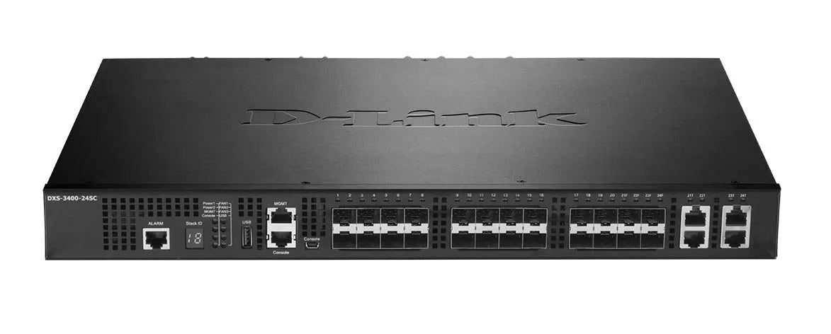 D-Link DXS-3400-24SC - Switch 20 ports Ethernet 10G SFP+ avec 4 ports combo 10G Base-T/SFP+