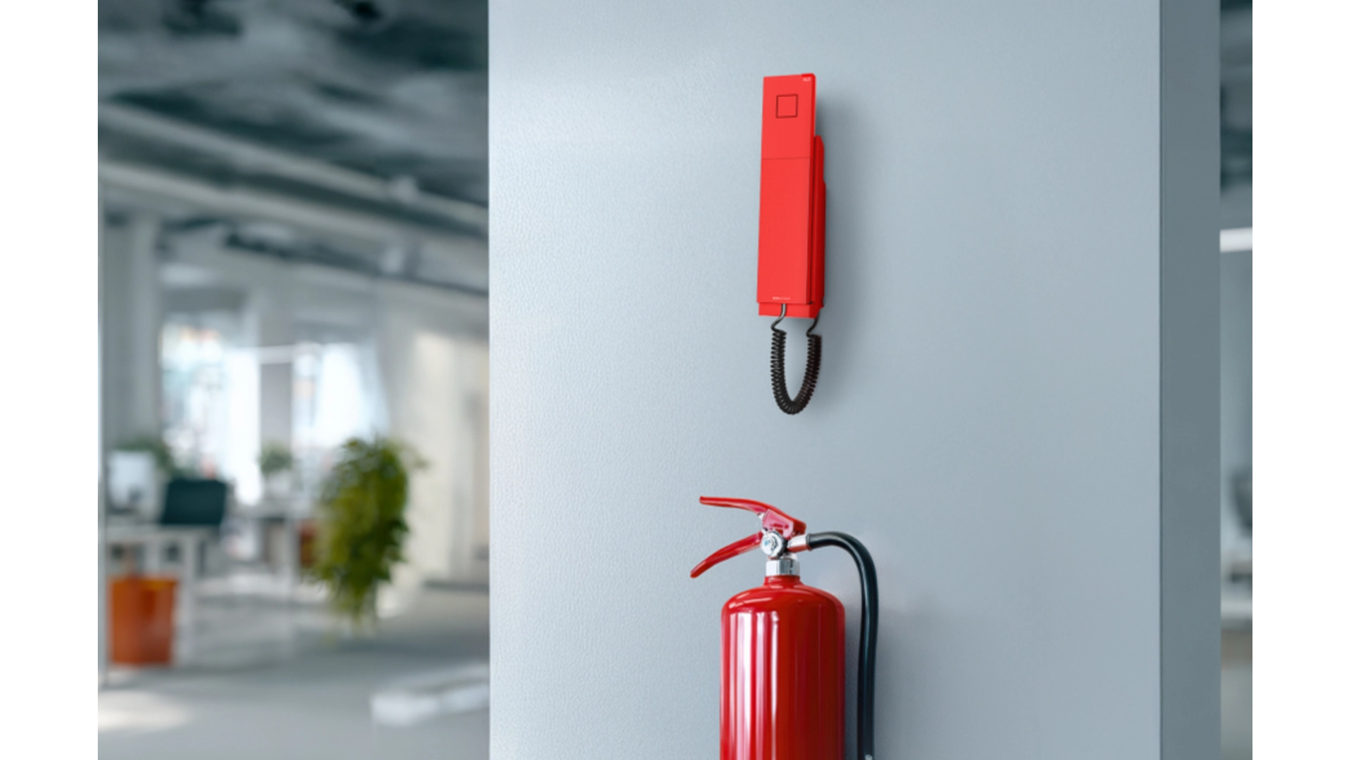 Snom E303 - Téléphone d'urgence rouge PoE avec 3 touches programmables