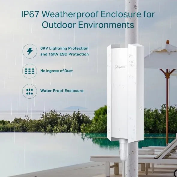 TP-Link EAP610-OUTDOOR - Point d'accès WiFi 6 AX1800 IP67 Omada