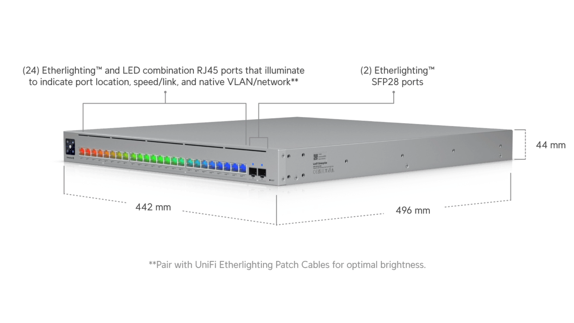 Ubiquiti ECS-24-POE - Switch L3 26 ports 16x10GbE PoE 1050W