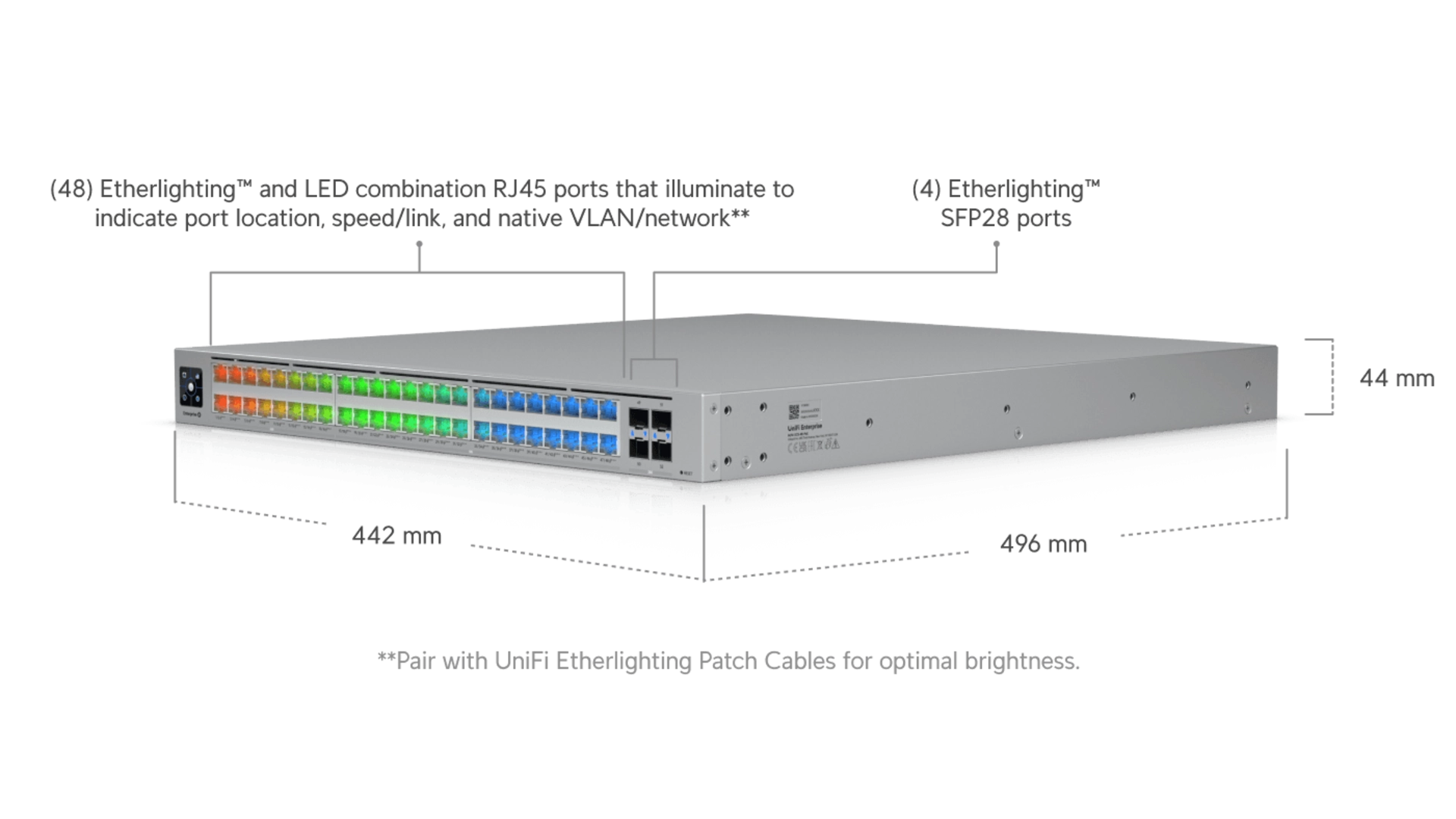 Ubiquiti ECS-48-POE - Switch 48 ports PoE+ L3 managé