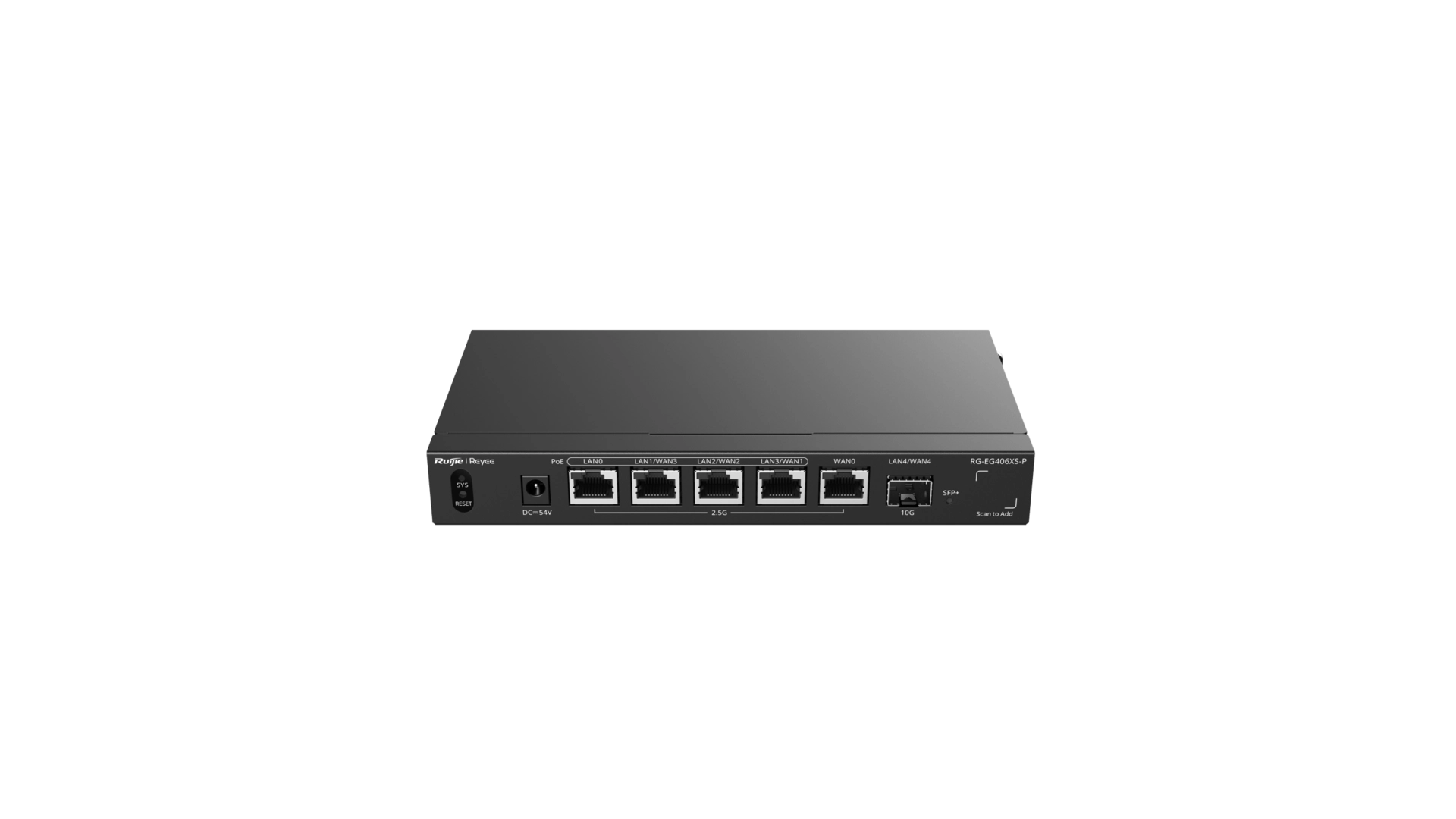 Reyee EG406XS-P - Routeur 6 ports Multi Giga PoE+ Cloud Managed